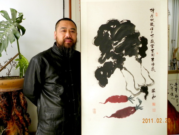 桃核張國(guó)畫之白菜